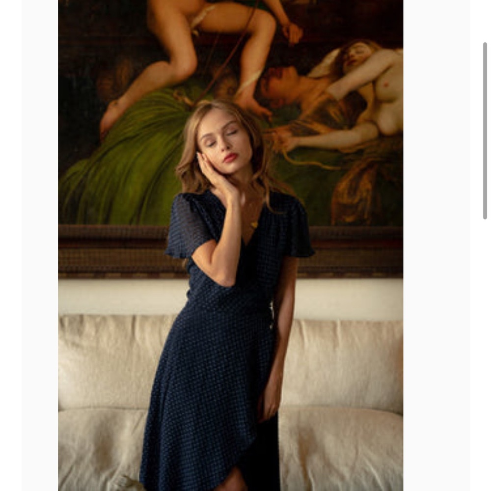 Gaala Paris silk Aurore Wrap Dress size 34 worn once!